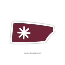 Santa Clara University Men's Team Oar Sticker (CA)