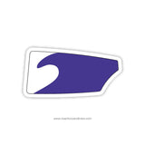 Ann Arbor Pioneer Purple HS Oar Sticker (MI)