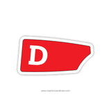 Denison University Crew Club Oar Sticker (OH)