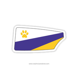 LSU Rowing Club Oar Sticker (LA)