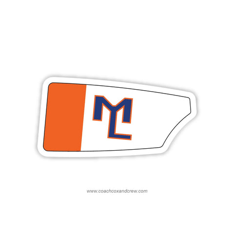 Mountain Lakes Rowing Club Oar Sticker (NJ)