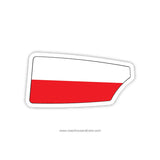 Poland National Team Oar Sticker