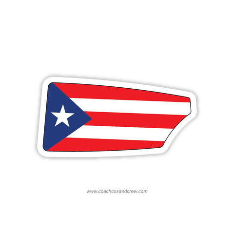Puerto Rican Rowing Federation Oar Sticker (PUR)
