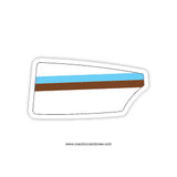 Tufts University Crew Oar Sticker (MA)