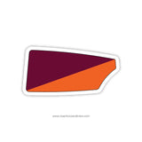 Virginia Tech Crew Oar Sticker (VA)