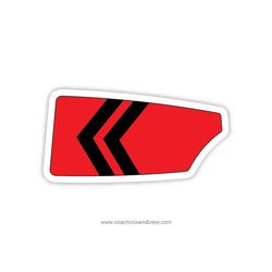 Wesleyan University Oar Sticker (CT)